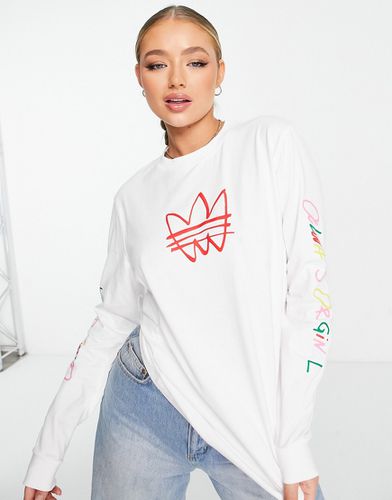 T-shirt imprimé à manches longues - Adidas Originals - Modalova
