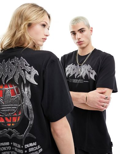 T-shirt unisexe à imprimé gothique - Adidas Originals - Modalova
