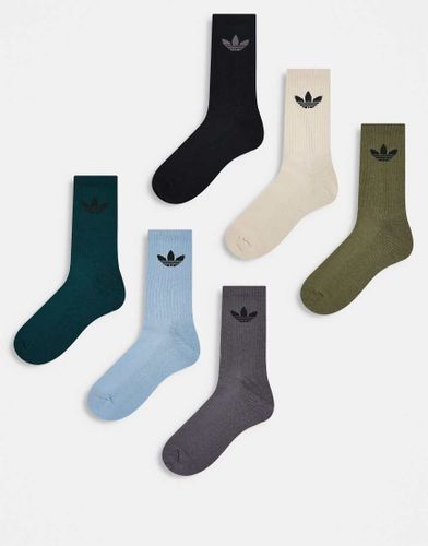 Adicolor - Lot de 6 paires de chaussettes  logo trfle - /vert - Adidas Originals - Modalova