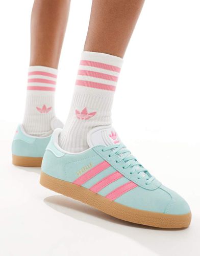 Gazelle - Baskets à semelle en caoutchouc - Bleu/rose - Adidas Originals - Modalova