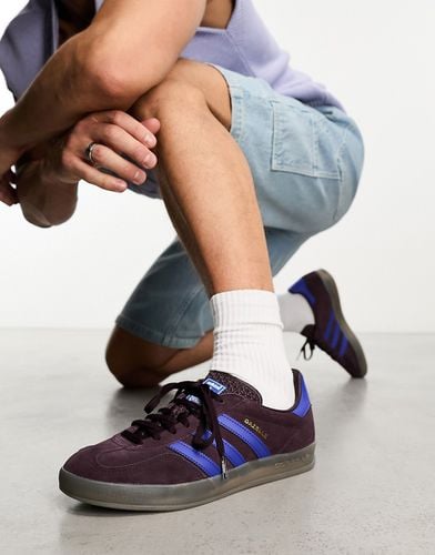 Gazelle Indoor - Baskets avec semelle en caoutchouc - Bleu/bordeaux - Adidas Originals - Modalova