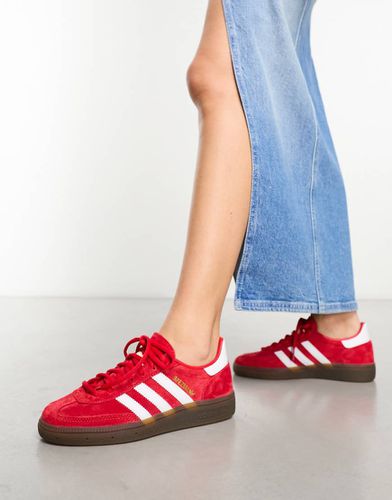 Handball Spezial - Baskets avec semelle en caoutchouc - Écarlate et blanc - Adidas Originals - Modalova