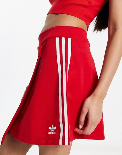 Jupe portefeuille à trois bandes - écarlate - Adidas Originals - Modalova