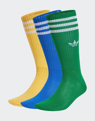 Lot de 3 paires de chaussettes unies - Adidas Originals - Modalova