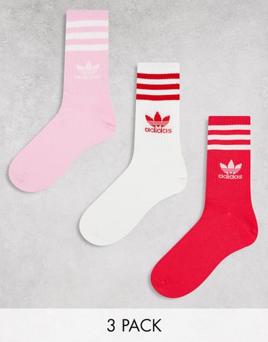 Lot de 3 paires de chaussettes - Rose - Adidas Originals - Modalova
