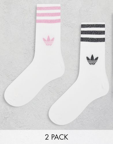 Lot de 2 paires de chaussettes à logo trèfle - Adidas Originals - Modalova