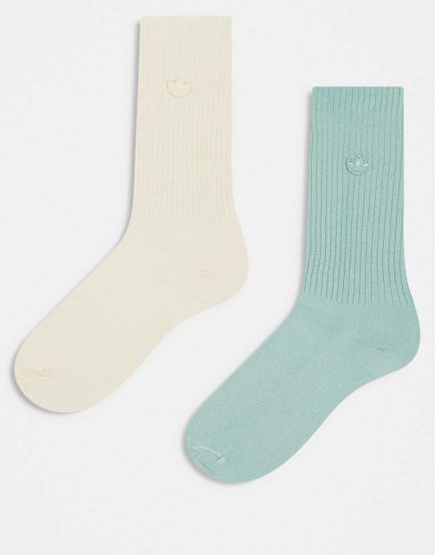 Lot de 2 paires de chaussettes - cassé et vert - Adidas Originals - Modalova