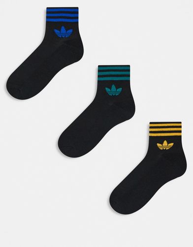 Lot de socquettes à logo trèfle - , bleu sarcelle, jaune et bleu - Adidas Originals - Modalova