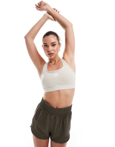 Adidas Training - Essentials - Brassière de sport - Taupe - Adidas Performance - Modalova