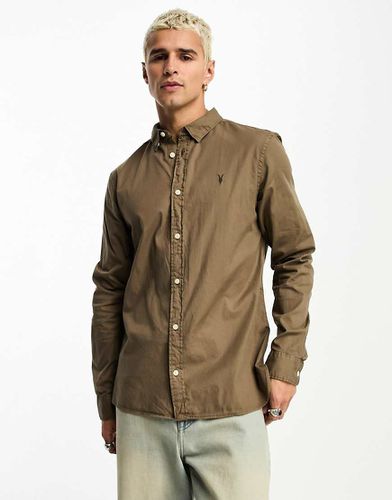 Hawthorne - Chemise stretch - bois - Allsaints - Modalova