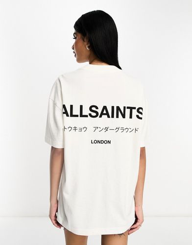 Underground - T-shirt oversize avec logo au dos - Allsaints - Modalova