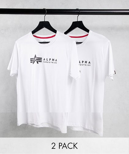 Lot de 2 t-shirts à logo sur l'avant - Alpha Industries - Modalova