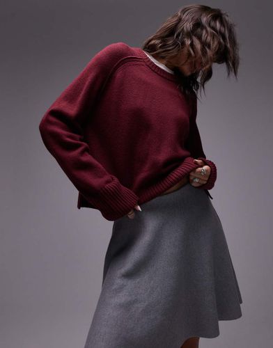 Pull ras de cou en laine - Bordeaux - Arket - Modalova