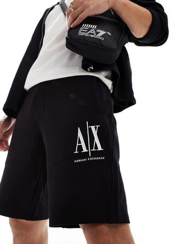 Short en jersey avec logo - Armani Exchange - Modalova