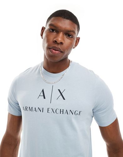 T-shirt ajusté avec logo sur la poitrine - clair - Armani Exchange - Modalova
