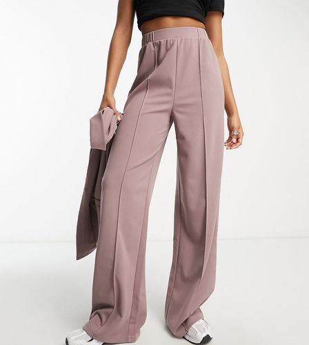 ASOS DESIGN Tall - Pantalon de costume ample et fluide en jersey - Vison - Asos Tall - Modalova