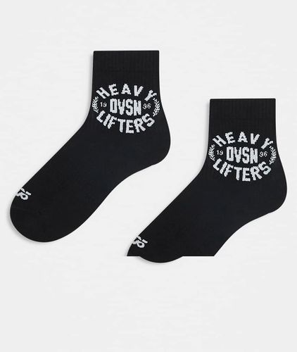 Lot de 2 paires de chaussettes de sport à imprimé Heavy Lifters - Asos 4505 - Modalova