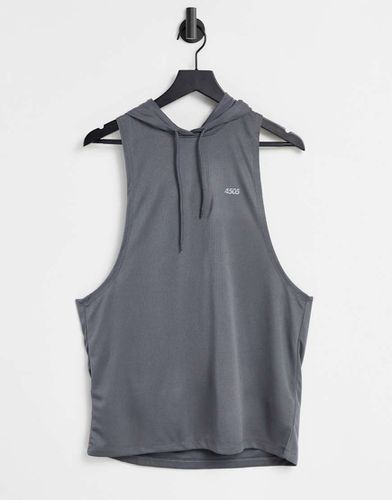 T-shirt de sport sans manches à capuche avec emmanchures larges - Asos 4505 - Modalova