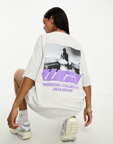ASOS Weekend - Collective - T-shirt à imprimé photo - glacé chiné - Asos Weekend Collective - Modalova