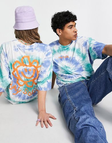 ASOS - Daysocial - T-shirt oversize unisexe effet tie-dye à imprimé griffonné et logo - Asos Design - Modalova