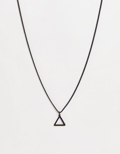 Collier à pendentif triangle ajouré - mat - ASOS DESIGN - Modalova