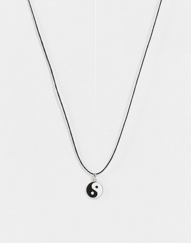 Collier avec cordon et pendentif yin et yang - Asos Design - Modalova
