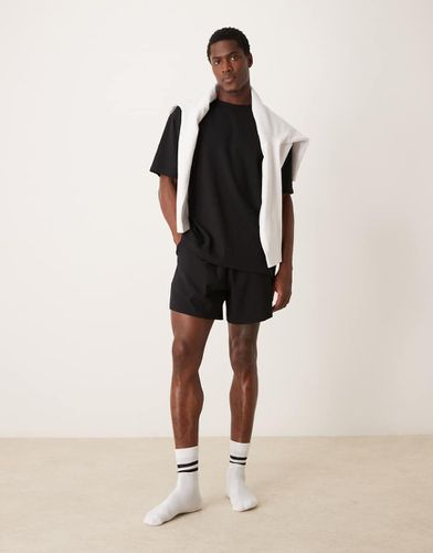 Capsule Collection - Ensemble confort avec t-shirt décontracté et short - Noir - Asos Design - Modalova