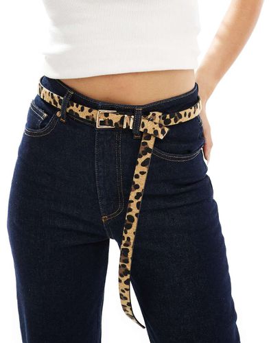 Ceinture fine taille et hanches pour jean avec extrémité boyfriend - Léopard - Asos Design - Modalova