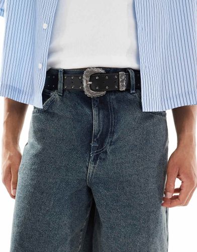 Ceinture style western  clous et fleurs en similicuir - Asos Design - Modalova