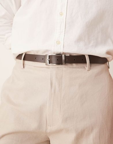 Ceinture rversible en cuir - /noir - Asos Design - Modalova
