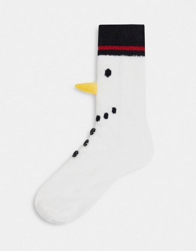 Chaussettes chaussons de Noël motif bon de neige en fils délicats - Asos Design - Modalova