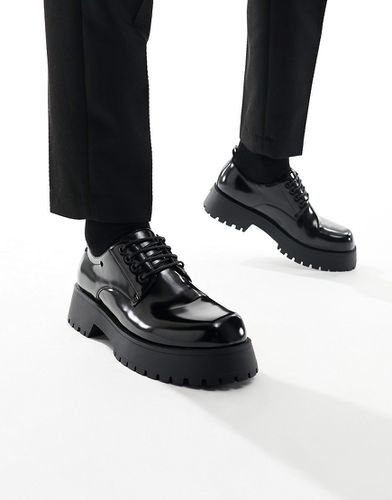 Chaussures chunky à lacets en imitation cuir - Asos Design - Modalova