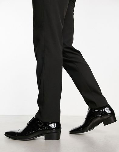 Chaussures élégantes à lacets en similicuir verni - Noir - Asos Design - Modalova
