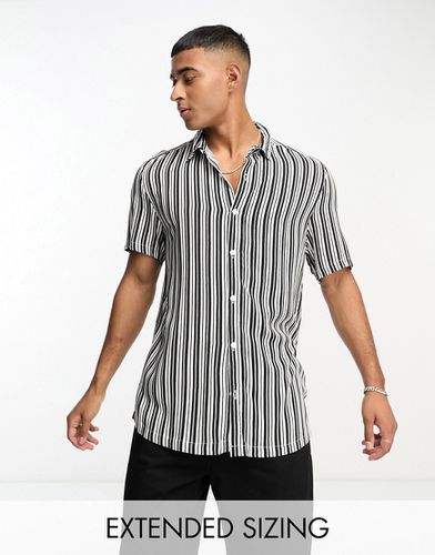 Chemise à rayures avec col à revers - et blanc - Asos Design - Modalova