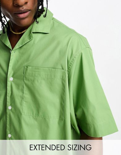 Chemise à revers oversize coupe carrée - clair - Asos Design - Modalova