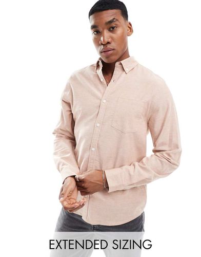 Chemise coupe classique en tissu Oxford stretch - Camel - Asos Design - Modalova