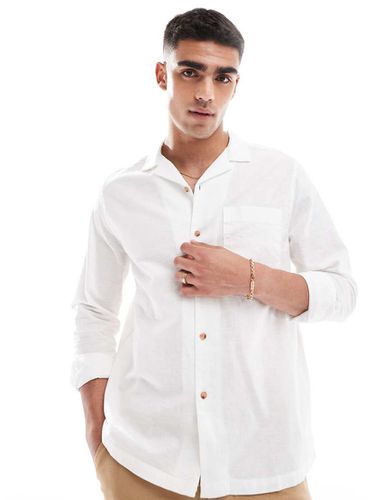 Chemise décontractée en lin mélangé avec col à revers - Asos Design - Modalova