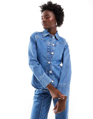 Chemise en jean style western - moyen - Asos Design - Modalova