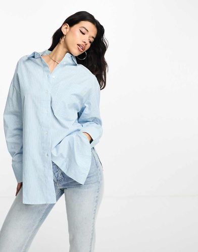 Chemise oversize à rayures - Bleu et blanc - Asos Design - Modalova