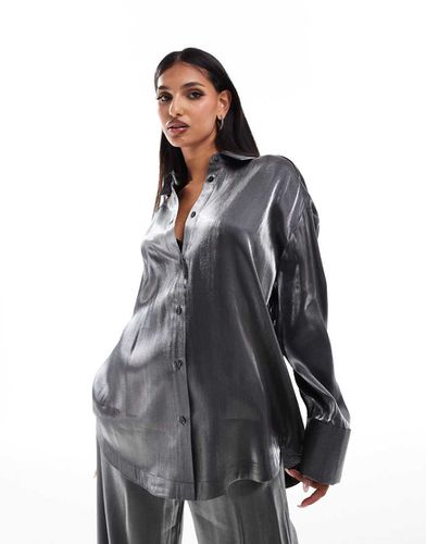 Chemise oversize en satin d'ensemble - Asos Design - Modalova