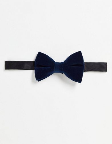 Cravate en velours - Bleu - Asos Design - Modalova