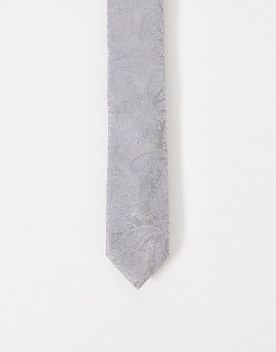 Cravate fine à motif cachemire - ASOS DESIGN - Modalova