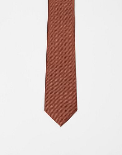 Cravate slim - Marron - Asos Design - Modalova