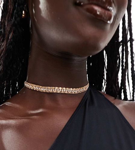 ASOS DESIGN Curve - Collier ras de cou avec pendentif à cristal - Asos Curve - Modalova