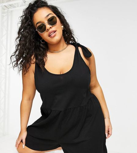 ASOS DESIGN Curve - Combishort à bretelles avec liens à nouer aux épaules - ASOS Curve - Modalova