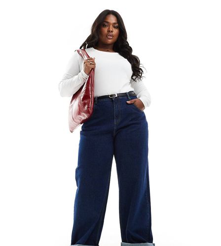 ASOS DESIGN Curve - Jean ample à larges revers - Encre délavé - Asos Curve - Modalova