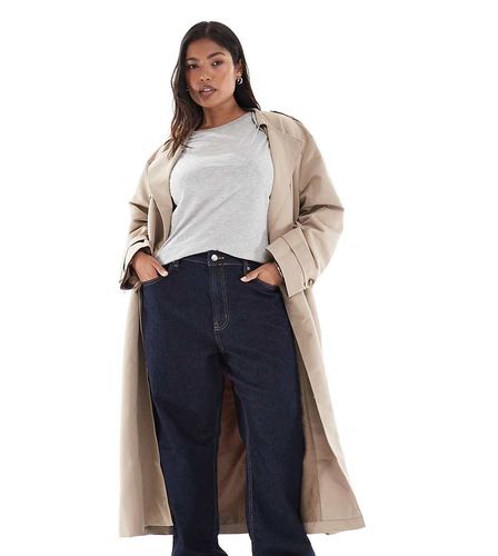 ASOS DESIGN Curve - Jean droit en denim stretch et confortable - Brut - Asos Curve - Modalova