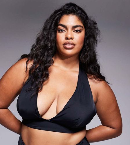 ASOS DESIGN Curve - Maya - Mix and Match - Haut de bikini bandeau à maintien renforcé avec encolure carrée - Asos Curve - Modalova