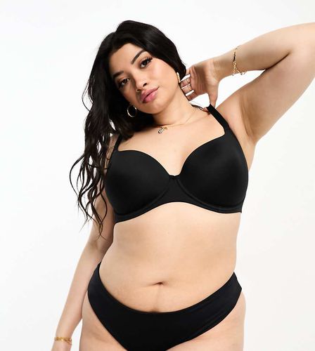 ASOS DESIGN Curve - Soutien-gorge invisible en microfibre avec bonnets moulés - Asos Curve - Modalova