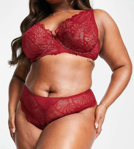 ASOS DESIGN Curve - Sienna - String en dentelle - Bordeaux - Asos Curve - Modalova